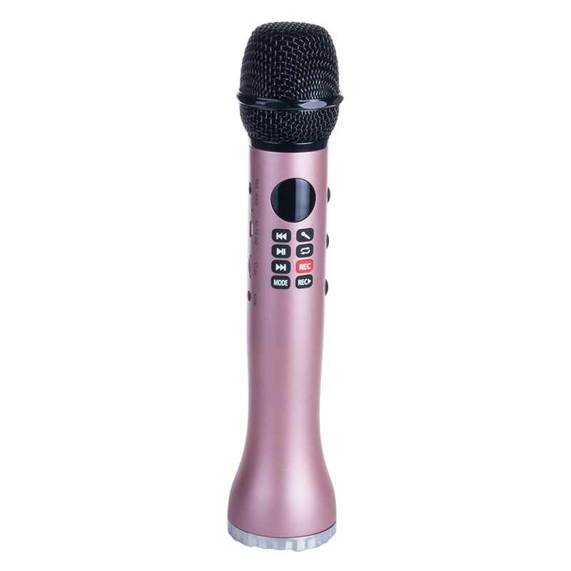 Professionele Karaoke Microfoon 3 In 1 Opname Draadloze Speaker Met Bluetooth Voor Telefoon Foripad Condensator Microfoon Microfon: Rose Gold