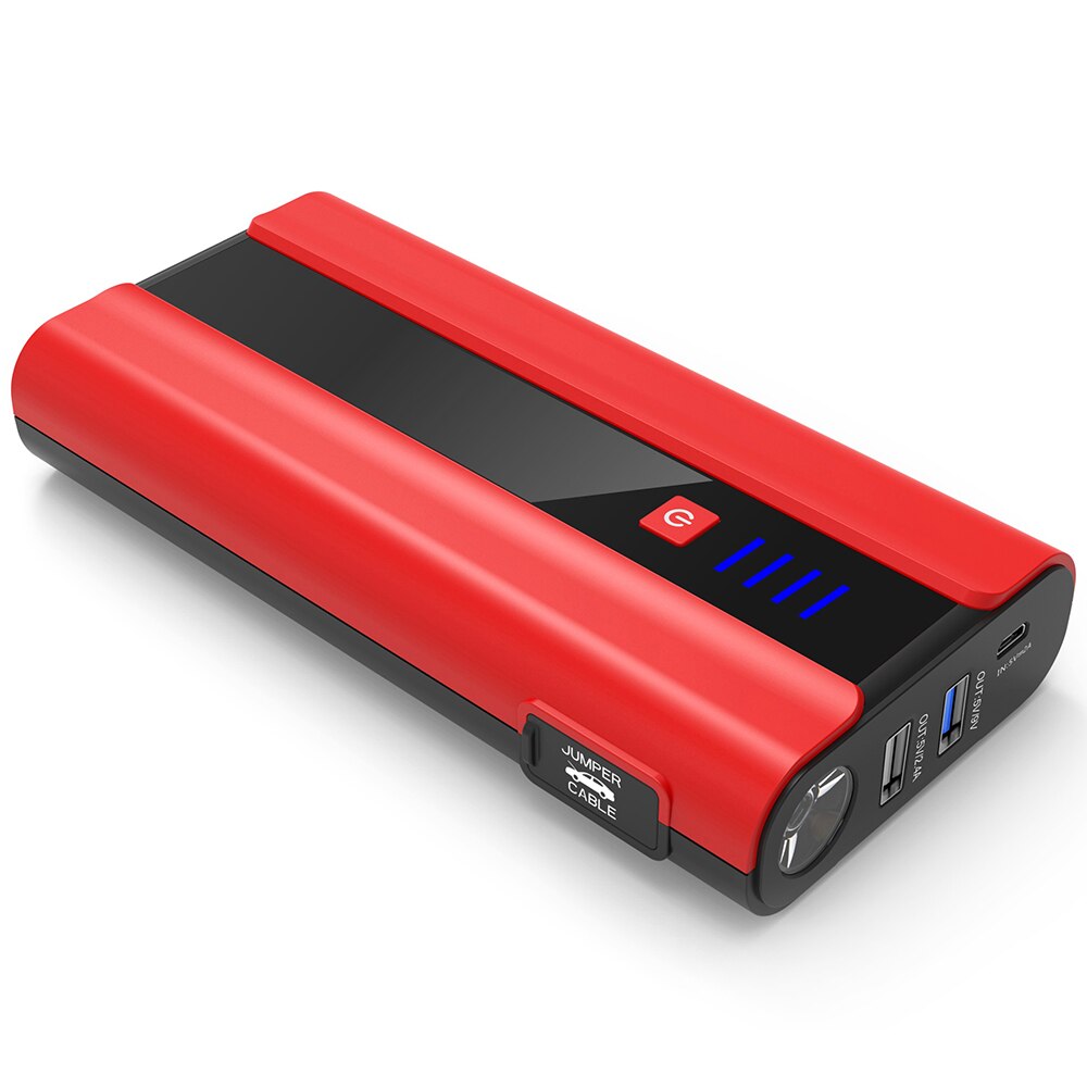 HOUDE 12V Lithium-Battery-Car-Jump-Starter Battery Power Bank 10000mAh 600A Auto-Starting-Device for 12V Vehicle Jump Starter: Default Title