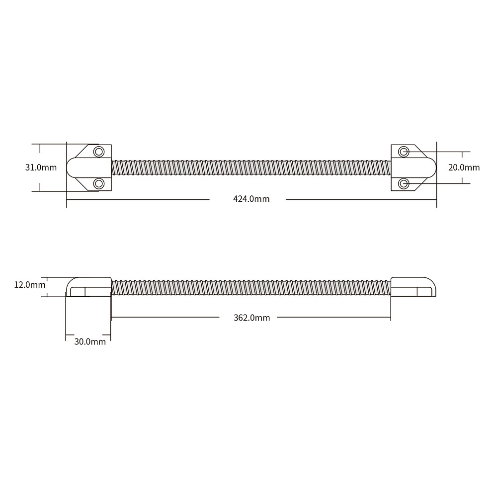 wire crossing device Metal exposed sleeve tube pipe Cable Line for Control Lock Door Lock Guard wire pipe of access control