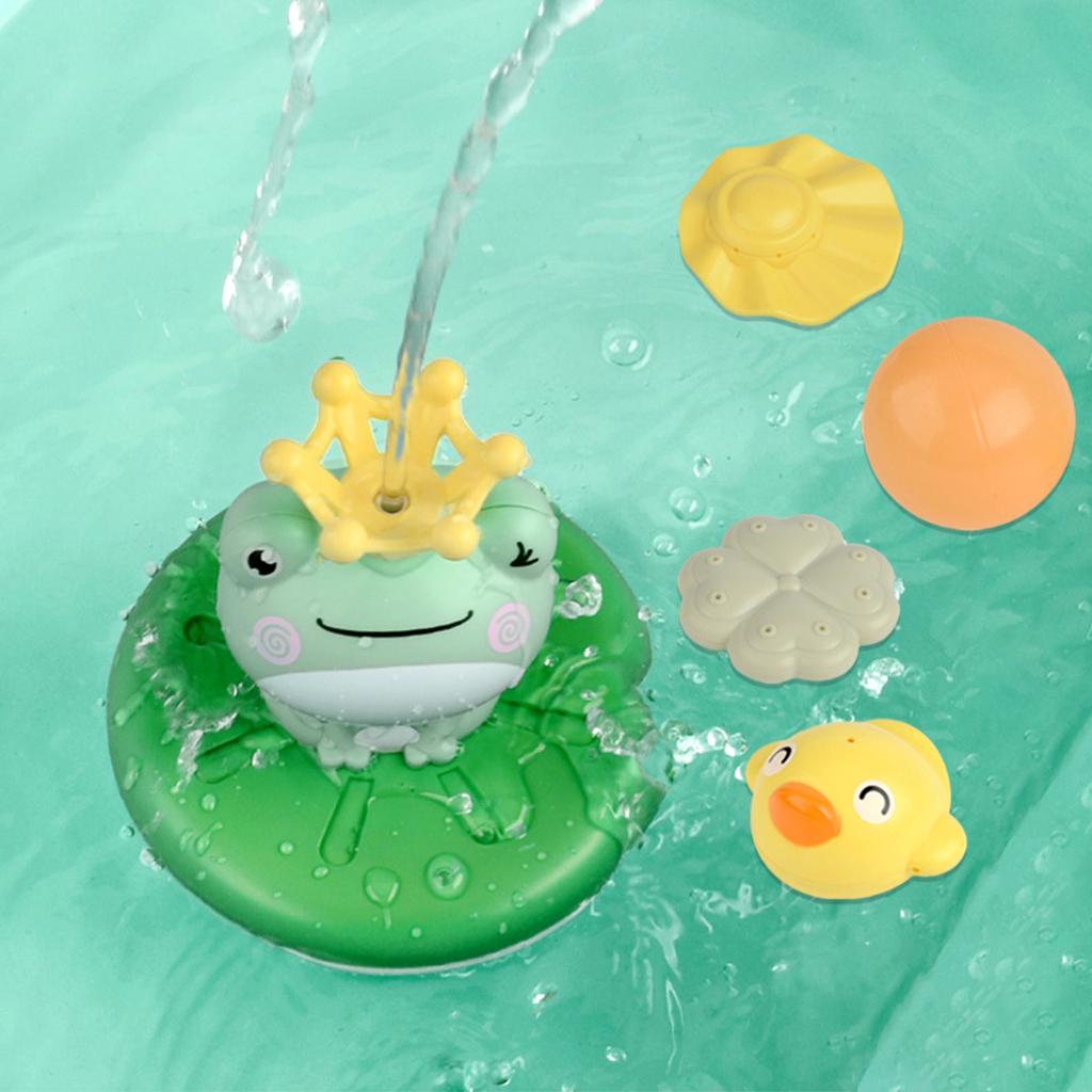 Baby Bath Toy Electric Frog Spray Water Shower Tub Bathroom Toys
