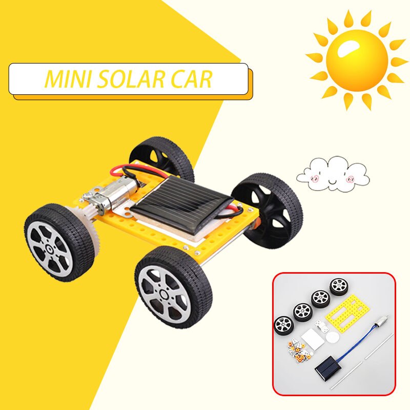 Solar Model Auto ABS Experimentele Model Handgemaakte Speelgoed Wetenschappelijke Handgemaakte Speelgoed Natuurkunde Onderwijs Tool
