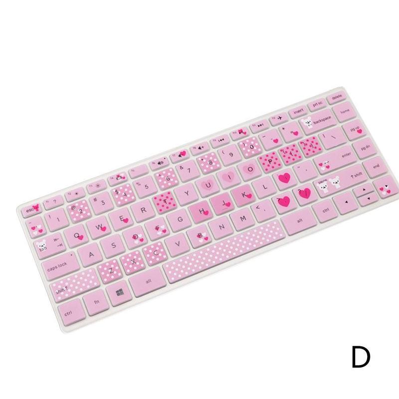1Pcs 14-inch laptop keyboard protective film Keyboard cover skin For HP 14-cd series Laptop: D