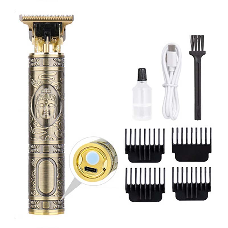 Usb aparador de cabelo barbeiro corte de cabelo recarregável máquina de cortar cabelo sem fio homens máquina de corte de cabelo aparador de barba 1.5-4mm navalha barbeador: 08