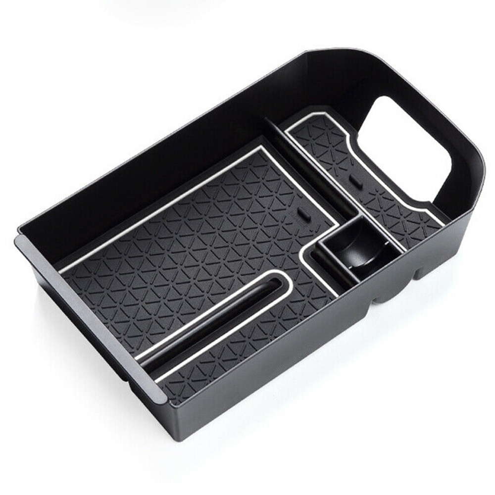 Rangement,Siège de voiture filet de rangement de poche Auto cuir intérieur  organisateur boîte voiture universel - Type Black