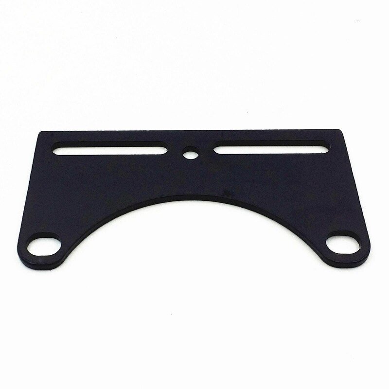 Black Bottom Mount Dual Motorcycle Headlight Bracket Cruiser Chopper Bobber Rat