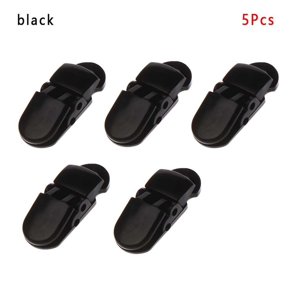 5 pièces durables Point perceuse pince accessoires ferme masques en plastique boucles de corde masques réglables stabilisateur Clips auvent pince bâche: Black