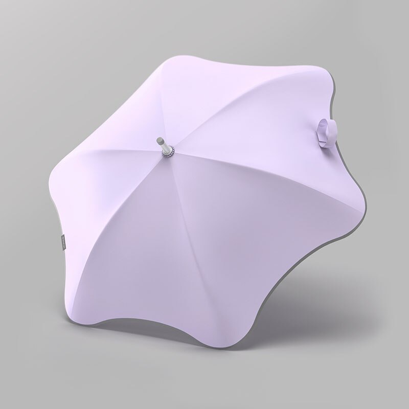 Olycat anti uv parasol enkel klar paraply regn kvinder søde lange håndtag parasoller 6 ribben uv parasol upf 50+: Lilla