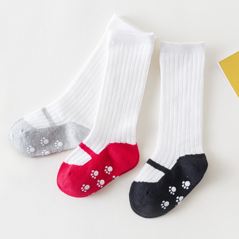 Baby Socks Newborn Cotton Long Baby Girls Socks Anti Slip Baby Knee Socks Baby Girl Clothes Accessories