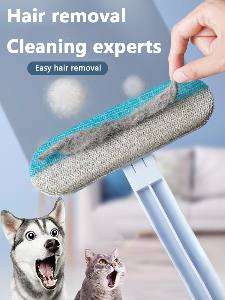 Multifunctionele Pet Hair Remover Brush Lange steel Raamreinigingsborstel Pet Fur Cleaning Tool Handleiding Cat Dog Hair Remover Brush