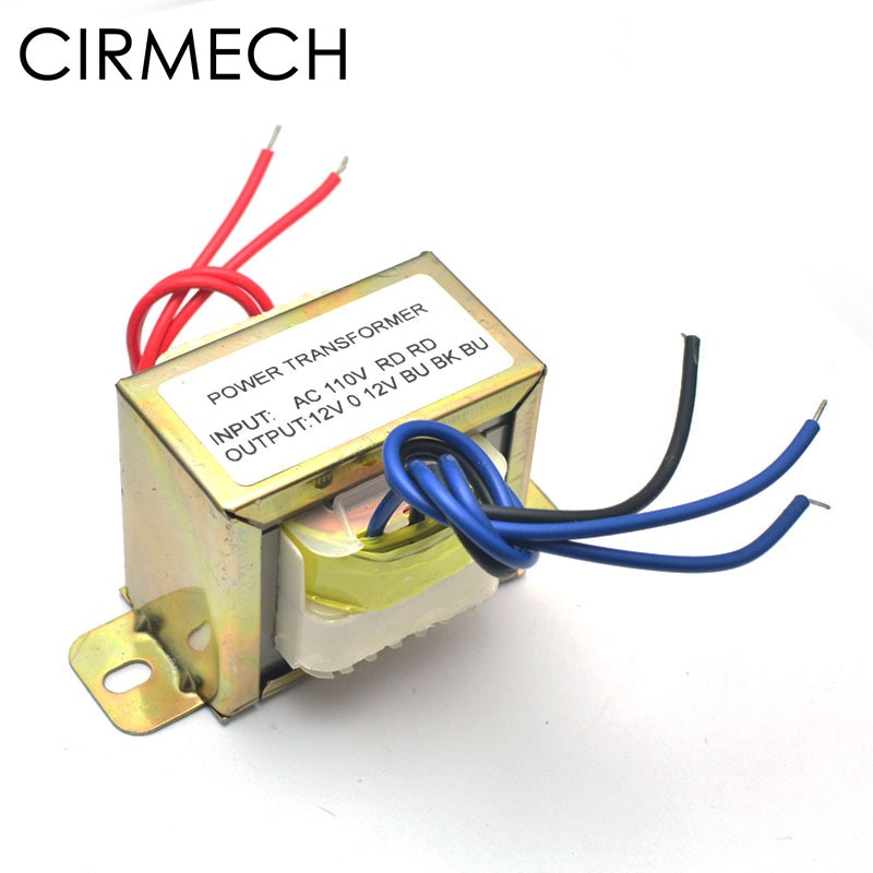 CIRMECH Dual ac 12v 30W Square EI transformer for preamplifer amplifer tone board use 110V 220V in optional