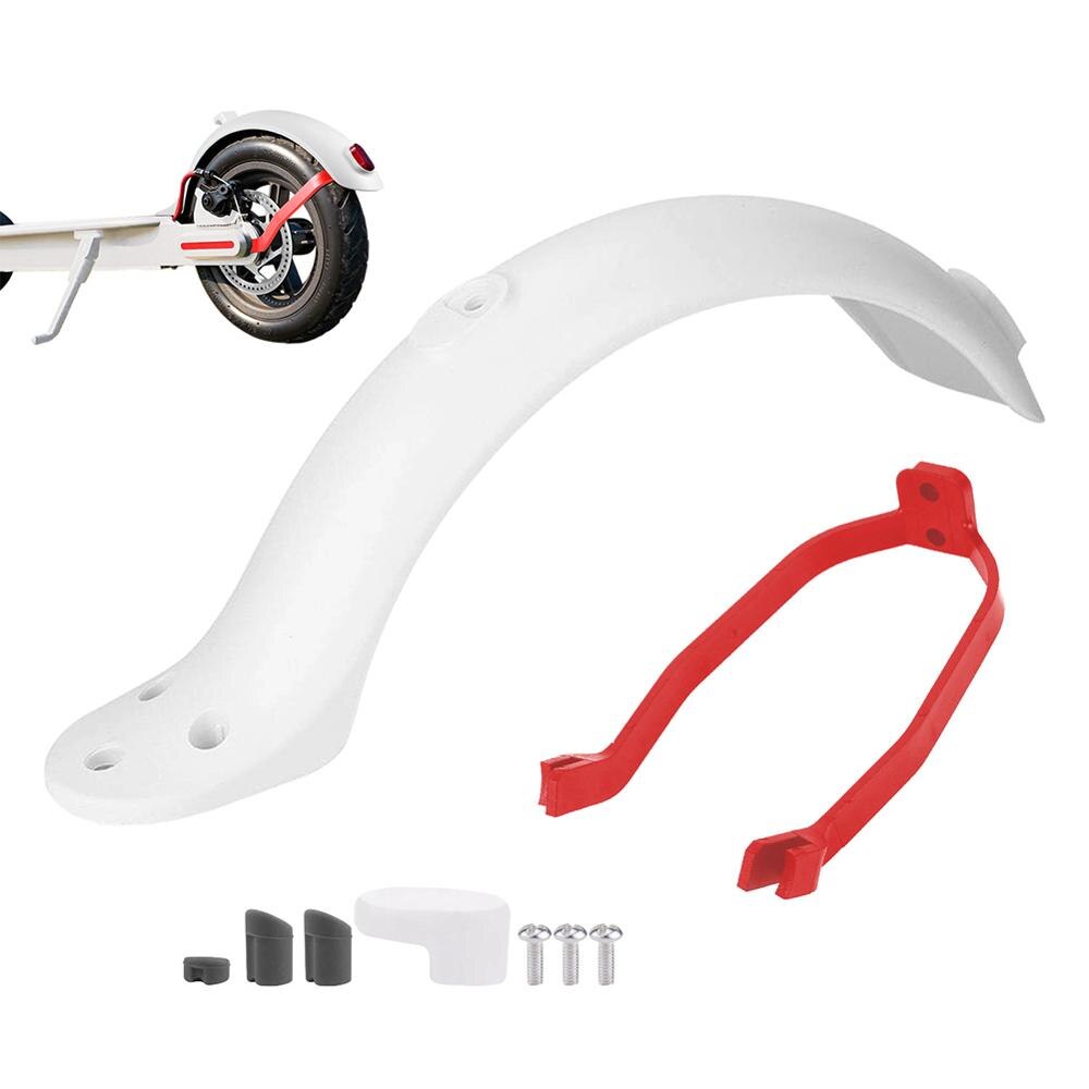 Rower akcesoria bagskærm fenderbeskyttelsesbeslag krog passer til xiaomi 1s/m365 elektrisk scooter cykeldele mtb: Hvid
