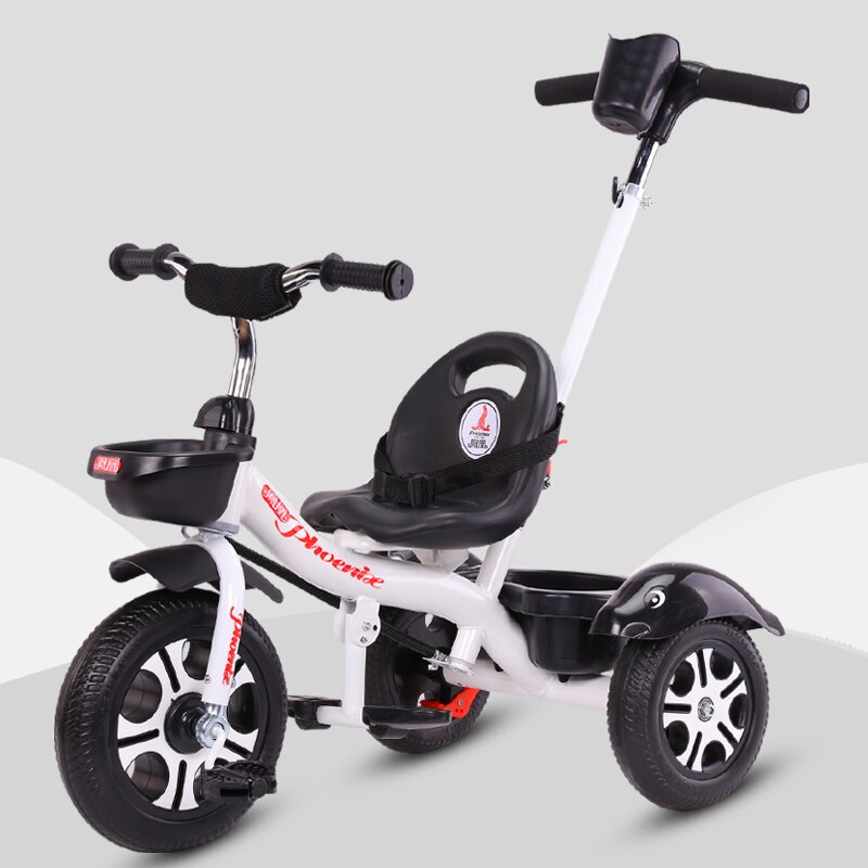 Kinderen Driewieler Multifunctionele Kid Fiets Kinderwagen Pedaal Trike Kindje Loopfiets Voor 1-6 Jaar oude: gray