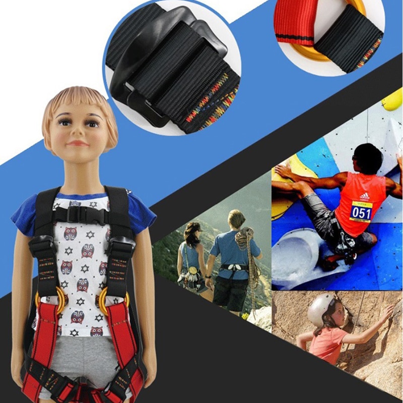 Outdoor Kids Sports Rock Climbing Harness Waist Support Full Body Safety Belt Climbing Harness Waist Support Amusement Place
