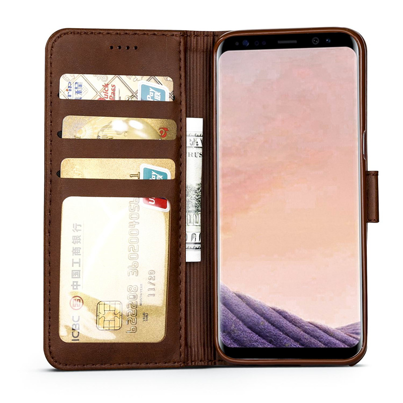 Voor Samsung S8 Plus Case Lederen Vintage Telefoon Case Op Samsung Galaxy S8 + Gevallen Flip Magnetic Wallet Gevallen Voor samsung S 8 Cover