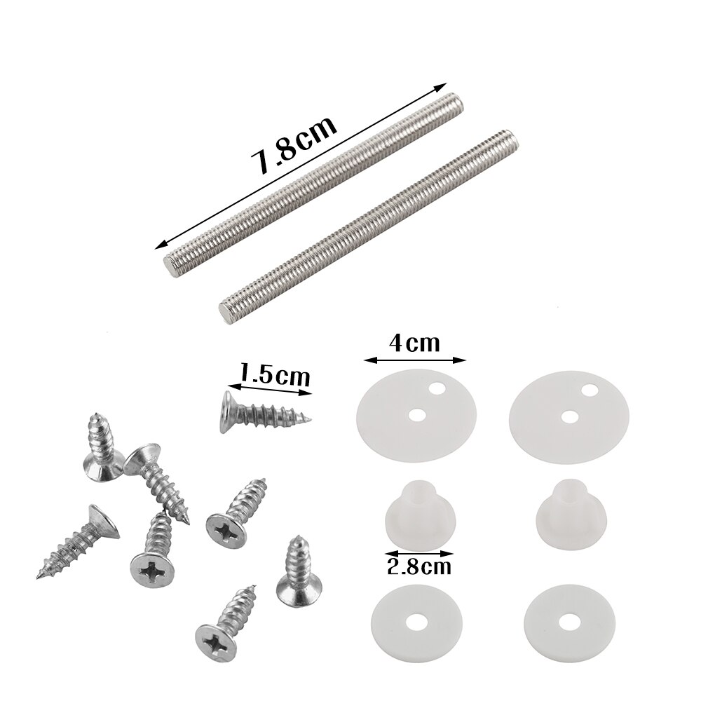 Stainless Steel Seat Hinge flush toilet cover mounting connector toilet lid hinge mounting fittings Replacement Parts