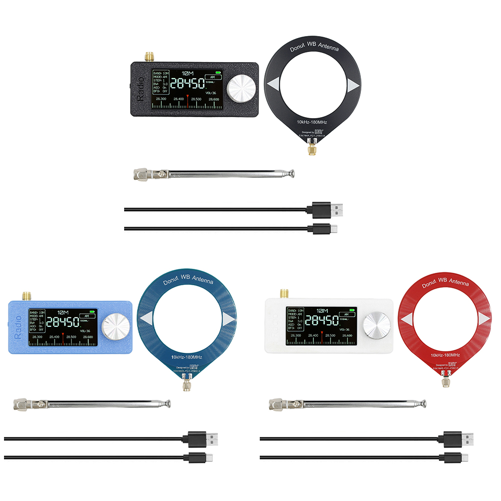 SI4732 0.5-108 mhz Mini Radio tascabile LSB USB AM FM Ricevitore radio tutte le bande con 2 pezzi Antenna FM/AM Radio HF SW MW VHF Radio