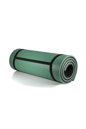 Pilates Mat &amp; Yoga Mat Dubbelzijdig 16 Mm: BLACK GREEN