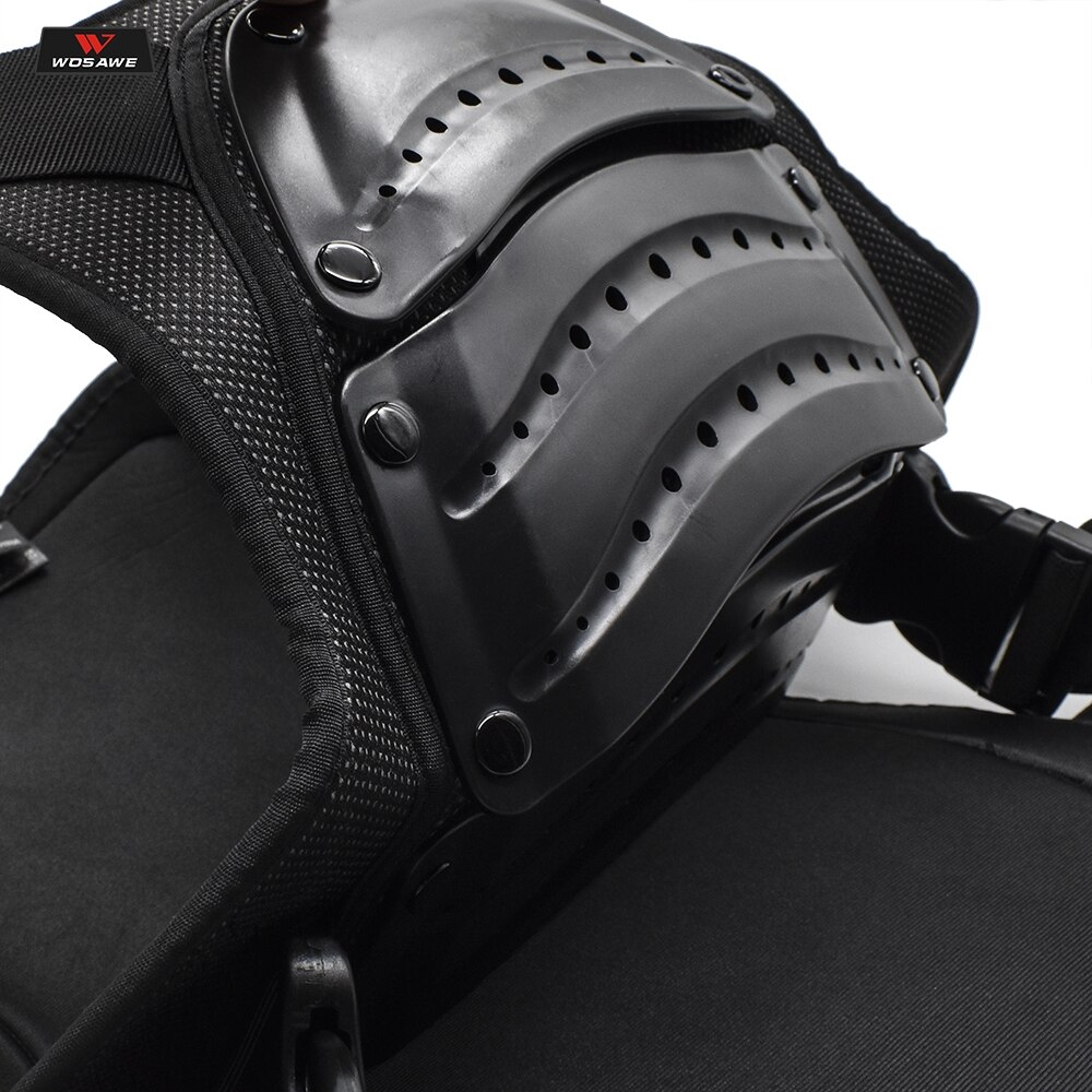 Wosawe motorcykel panservest beskyttelse colete riding cross bryst rygbeskytter panser motocross racervest beskyttelsesudstyr