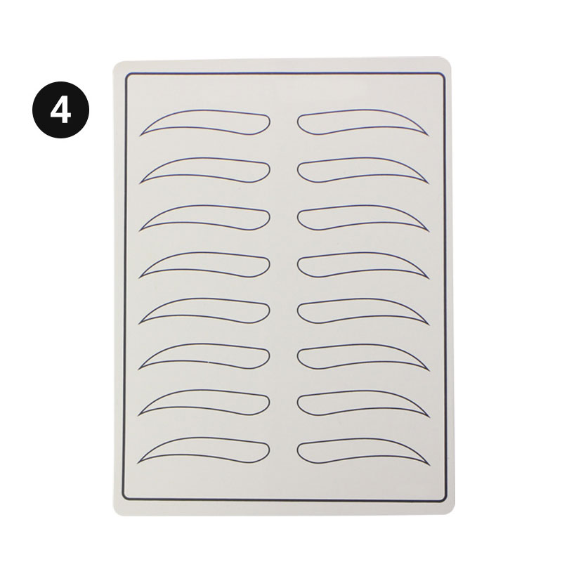 Alle serier fast sminke øyenbryn lepper nybegynner trening hud blank freestyle tatovering praksis hud ark 20 x 15cm: 4