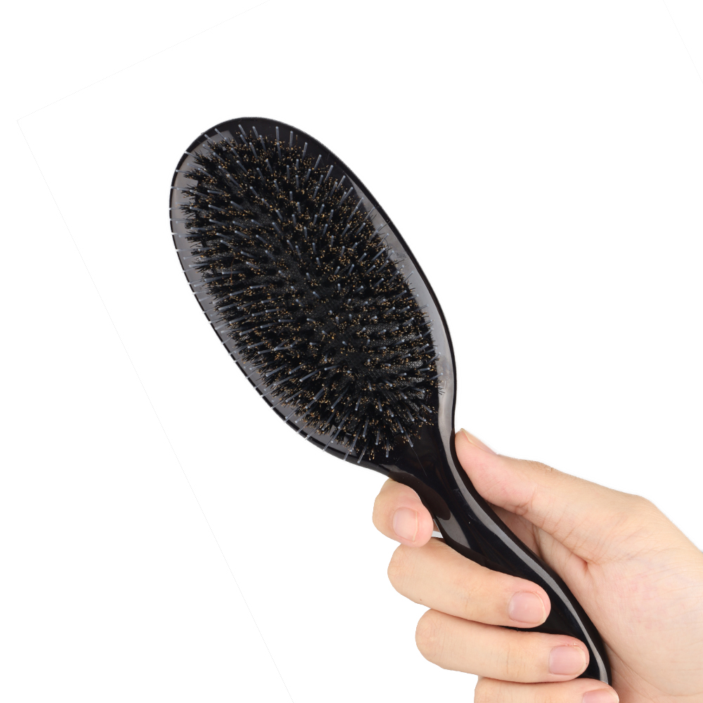 ARLANY-cepillo de pelo con cerdas de jabalí, peine de masaje, herramienta de Peinado, accesorios de salón de belleza, herramienta para extensiones de cabello de peluquería: Gris