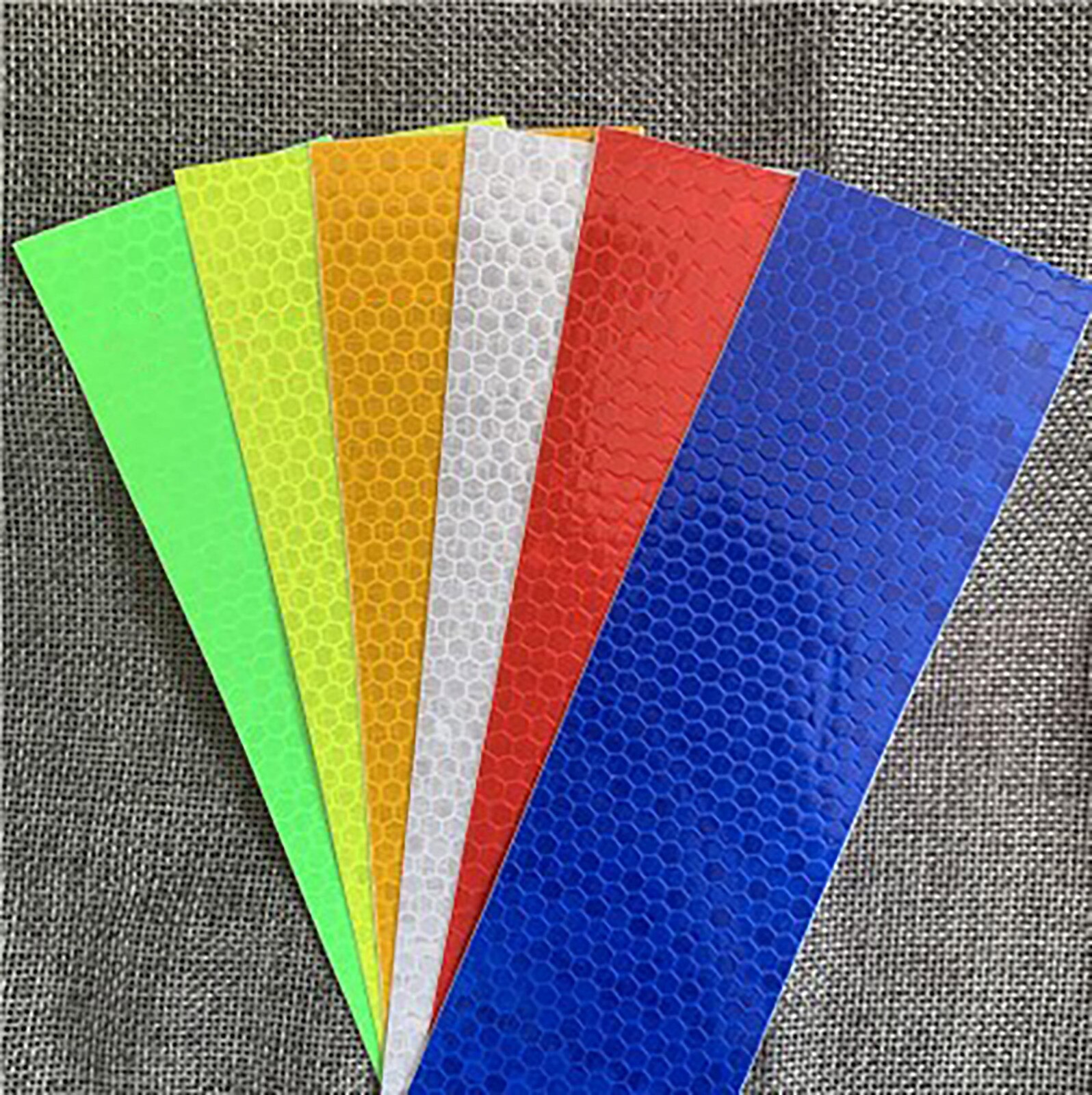 Warning Tape Strip Stickers Warning Light Reflector Protective Sticker Reflective Film Car Safety Mark Reflectiv 300cm X 5cm