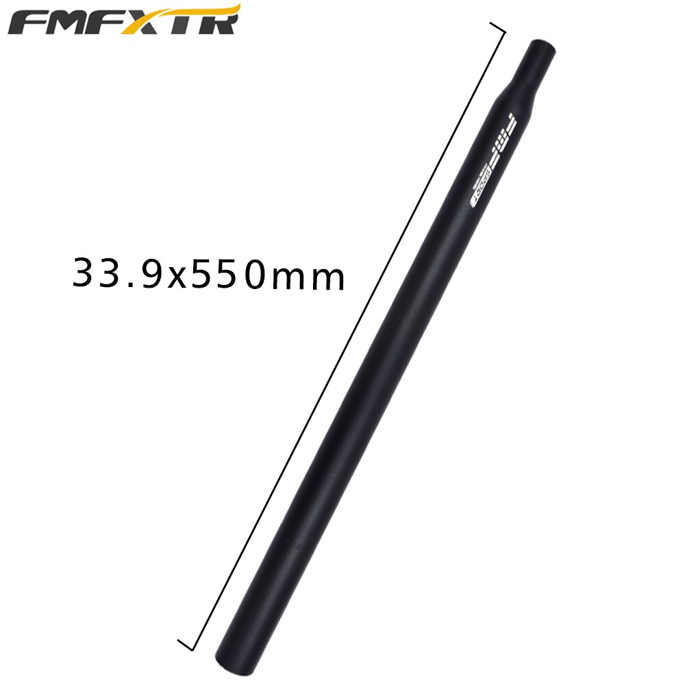 Mountain Bike Aluminum Alloy Seat tube 25.4/27.2/28.6/33.9mm*350mm/550mm Lengthened Bicycle Seat Post: 33.9X550 BK