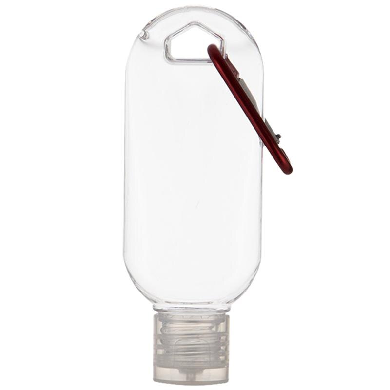 50ml gjenfyllbare flasker med krok hånddesinfeksjonsbeholdere reiseflasker alkoholbeholdere (krok med tilfeldig mønster): 1 pc