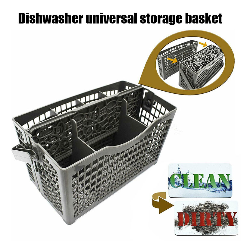 Nieuwe vaatwasser bestekmand universeel schoon vuil magneten teken keukengerei bestekhouder xsd 88