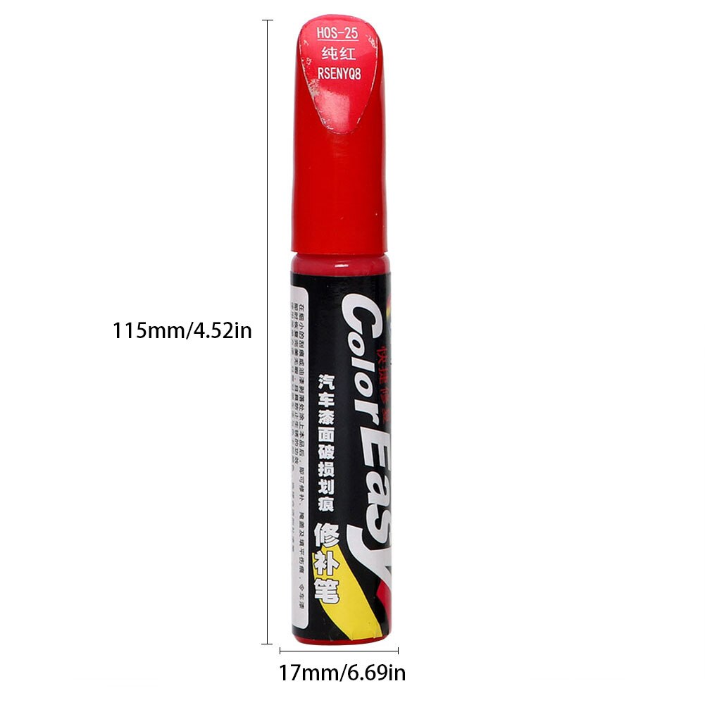 Auto Kleur Verf Reparatie Scratch Remover Wit Rood Zwart Zilver Kleur Pro Herstellen Kras Reparatie Verf Pen Clear Paint Care