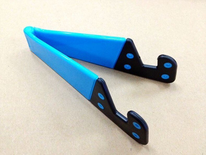 Soporte de tablet portátil plegable soporte de montaje soporte de base para Ipad pro mini 7,9 air 9,7 ''10,2 10,5 11 12,9 pulgadas forma de V: Azul