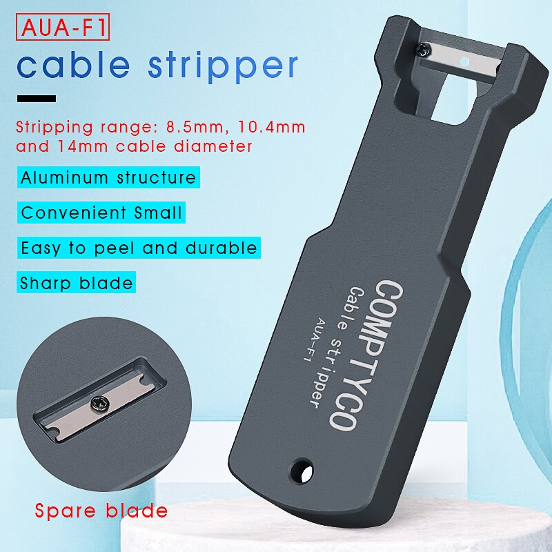 Optical Fiber Tool Longitudinale Stripper AUA-F1 Kabel Jacket Slitter 8.5Mm 10.4Mm 14Mm Kabel Schede Cutter Slitter: Black