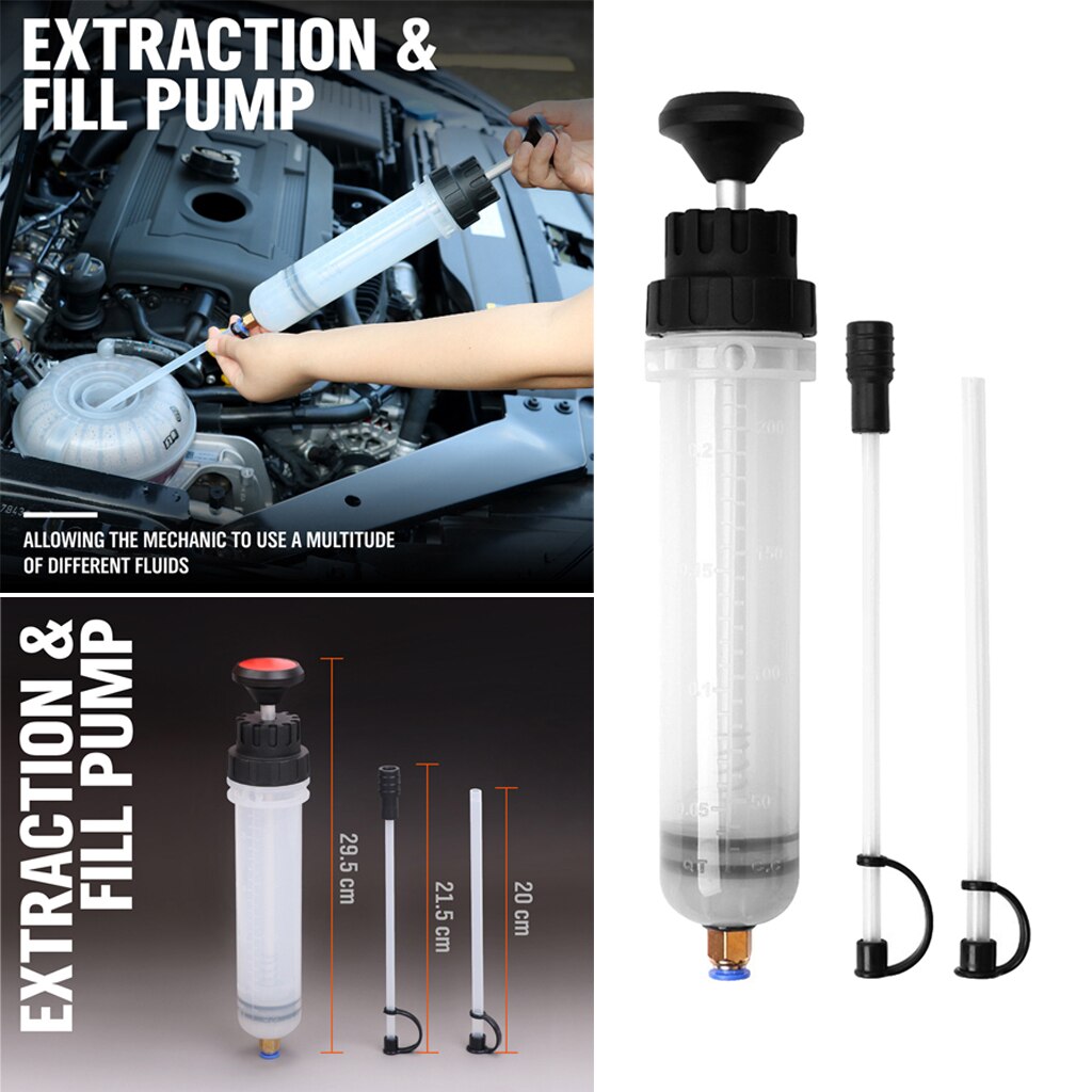 200cc Oil Extractor Pump Pneumatic Fluid Evacuator Vacuum Extraction Pump Manual Fluid Extractor