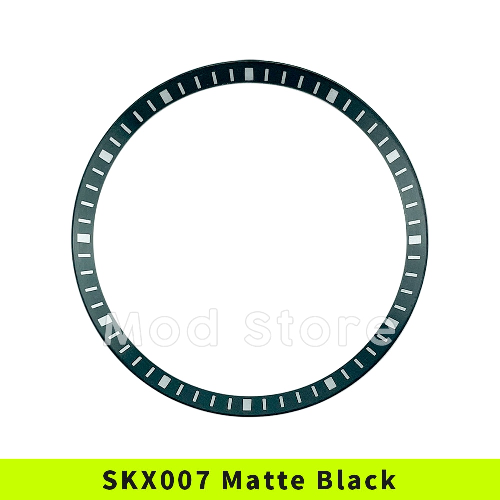 SKX007/SKX009/SRPD anneau de chapelet en métal noir mat brossé (marqueurs argentés) cuivre