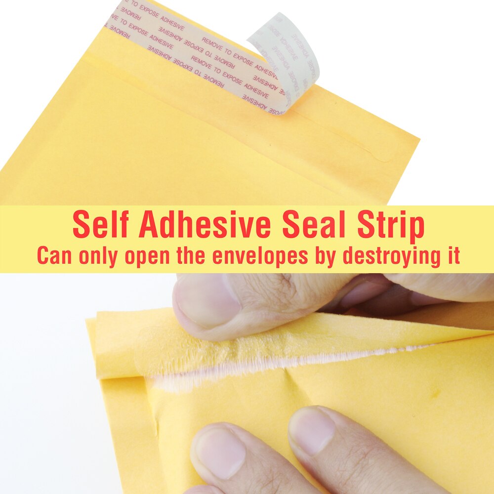 Speedy Mailers 10pcs 4.3x5.1-Inches/110x130mm Golden Kraft Bubble Mailers Padded Bubble Envelopes Bags Mailer/jiffy bag