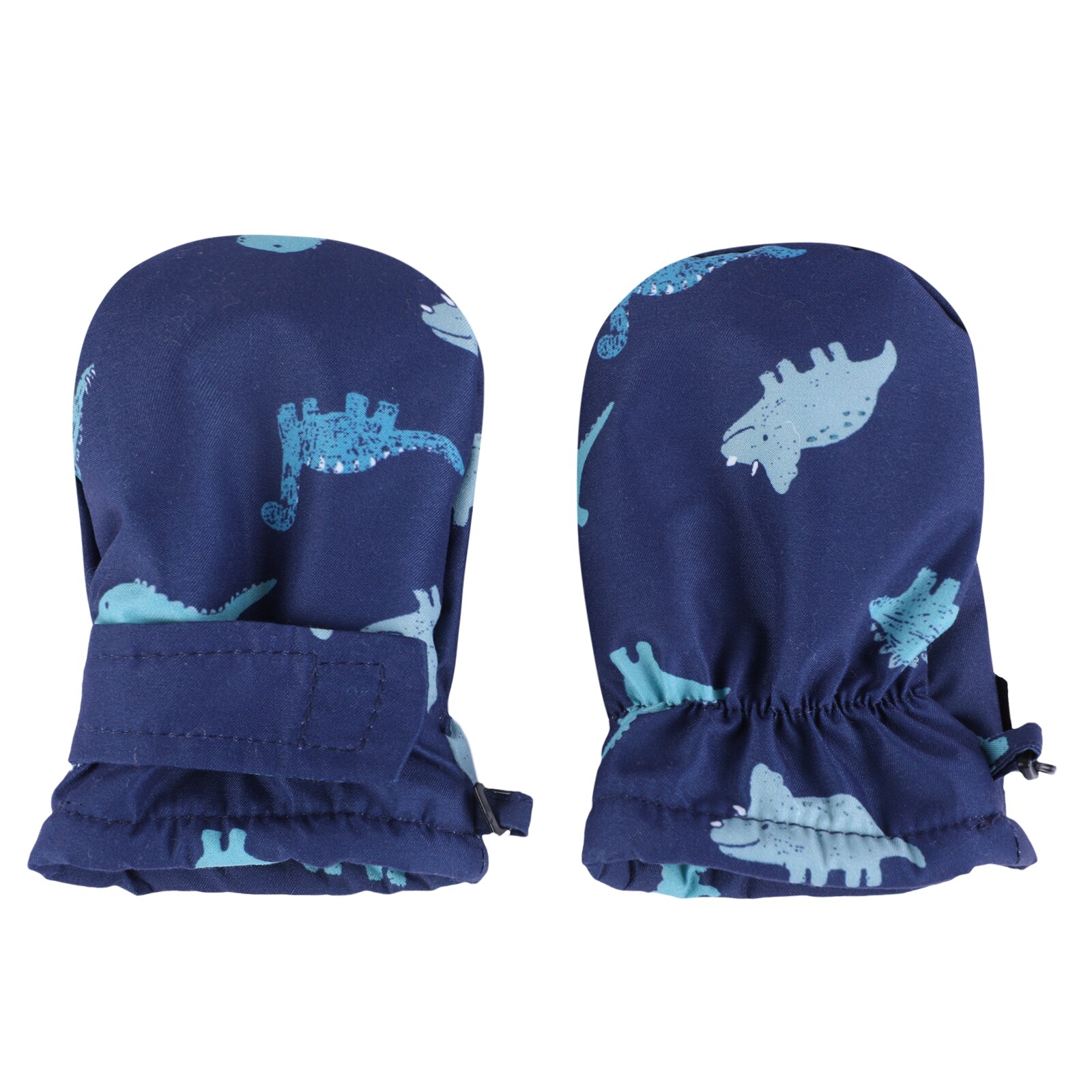 CYSINCOS Winter Children Print Cartoon Thickening Ski Gloves Kids Windproof Waterproof Non-slip Long-sleeved Mittens: Color 1 M(2-3years)