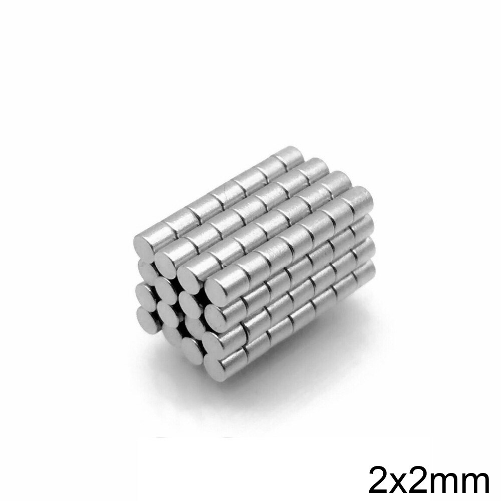 100 ~ 5000 stuks 2 x 2 mini kleine magneten rond 2mm*2mm neodymium magneetschijf 2 x 2mm permanente ndfeb supersterke krachtige magnetische 2*2