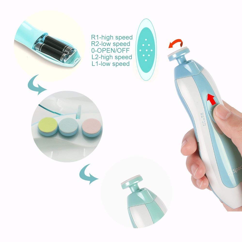 Elektrische Baby Nail Trimmer Baby Schaar Babies Nail Care Safe Nagelknipper Cutter Kids Baby Newbron Nail Trimmer Manicure D30