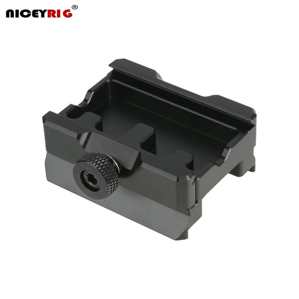 Niceyrig Quick Release -in Base Plate Arca Dovetail Clamp to Manfrotto Dovetail