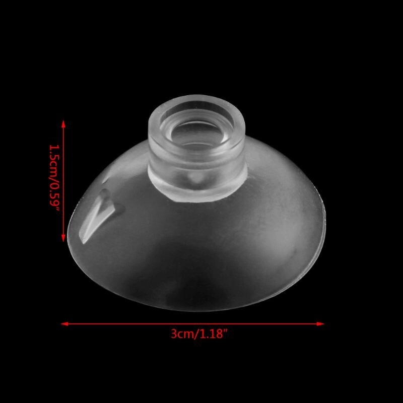 Lot Of 36mm Aquarium Fish Tank Diameter Silicone Suction Cup Clip