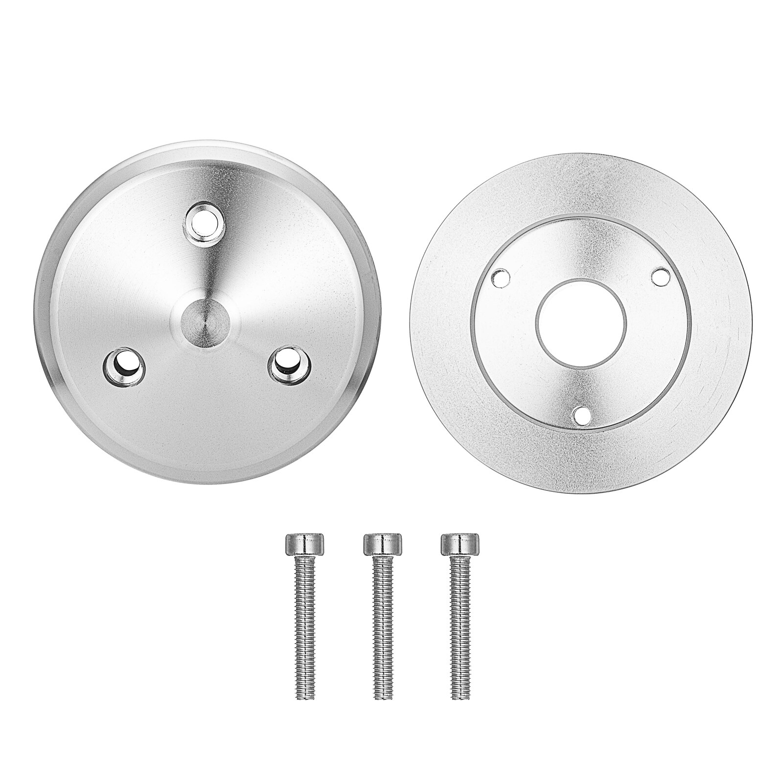 For Ford Small Block 302 400 351C 351W 351M FE Engine1 Groove V-Belt Alternator Pulley CNC Machined 6061-T6 Billet Aluminum