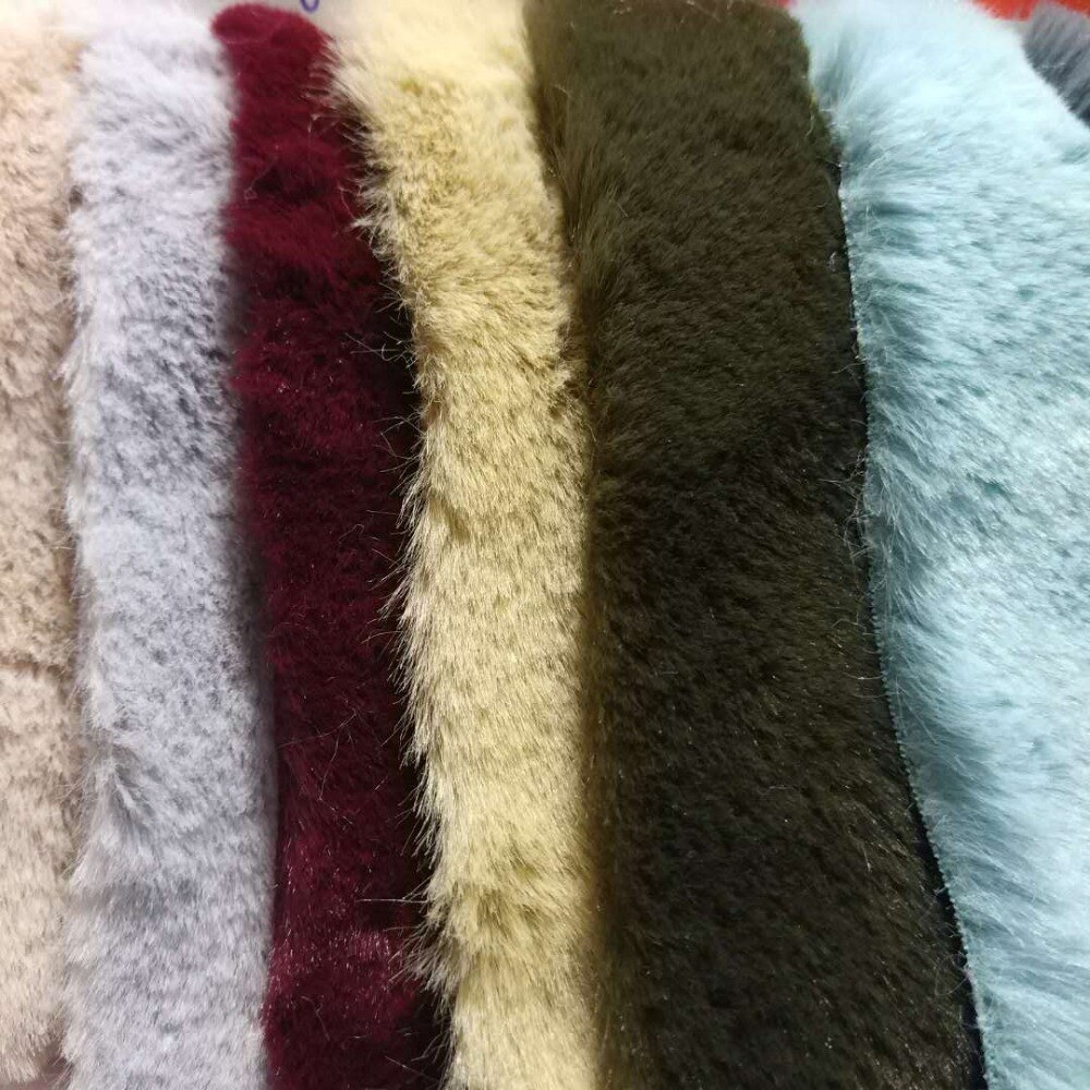 90 cm * 160 cm 10 MM Hight Faux konijn haar hoogwaardige pluche faux fur stof voor winterjas faux konijn haar doek tissue voor DIY