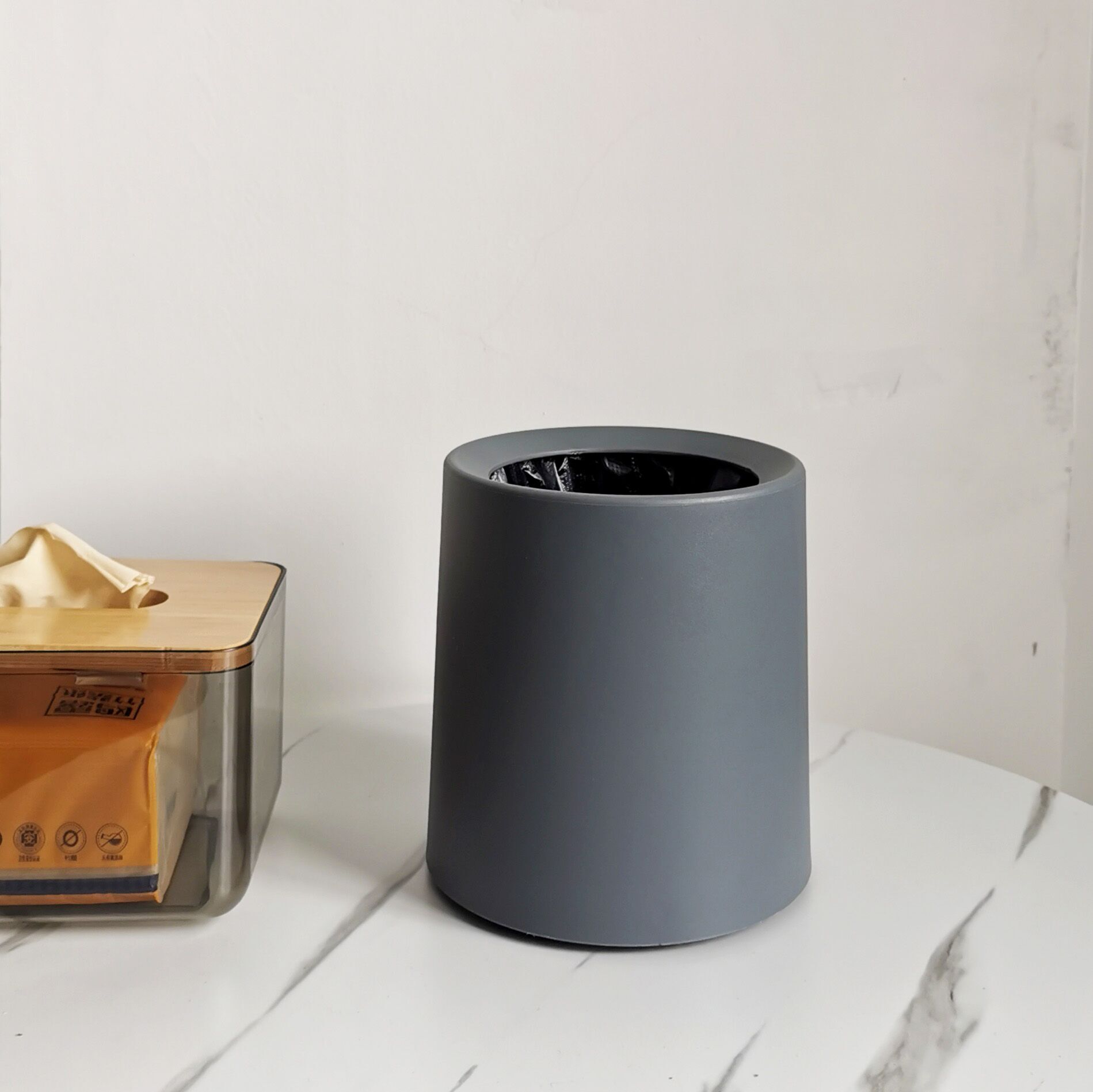 Simple Trash Can, Household Daily Necessities, Desktop Table, Cute Mini Uncovered Paper Basket, Bedroom Decoration