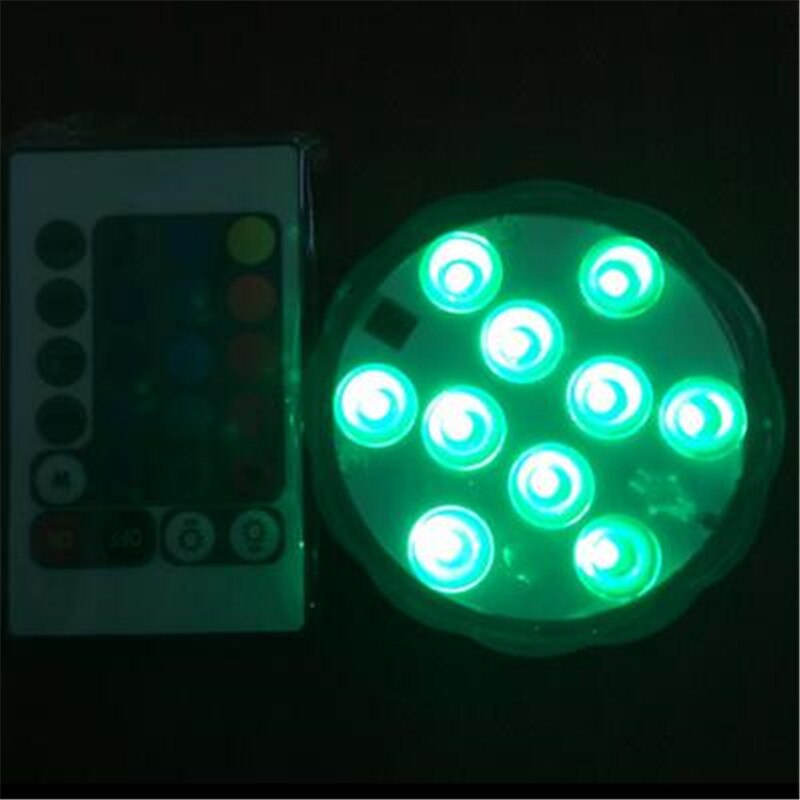 LED Multi Color Remote Controlled Waterproof Environmental Product Eco-friendly Submersible Lights for Aquarium, Pond, Wedding