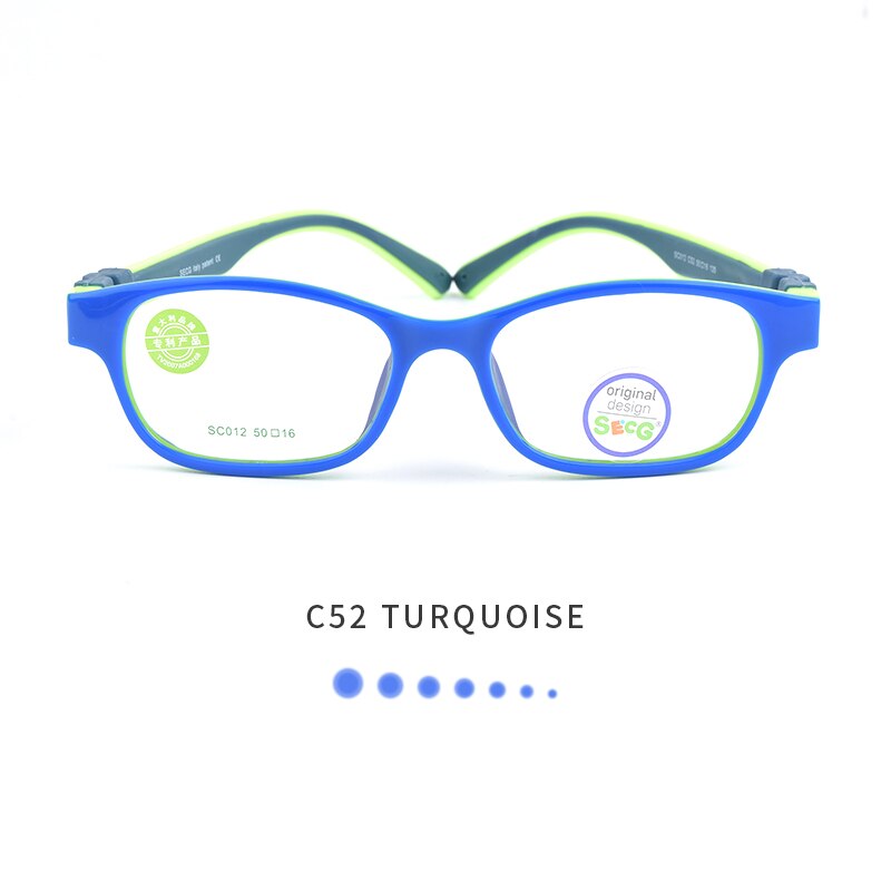 SECG óptico montura de gafas de niño TR90, gafas de sol de los niños Flexible de Protección de Niños gafas de dioptrías de goma