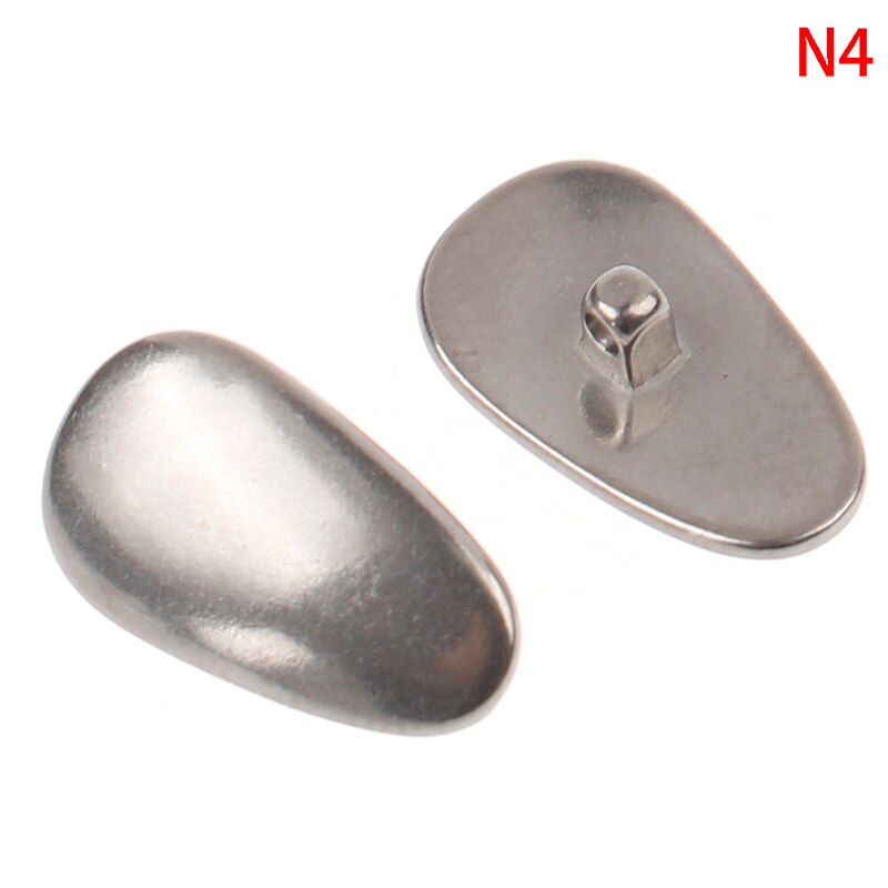 Metall neseputer titanium legering briller nese pads briller nese pads melon frø vanndråper runde briller tilbehør  gh882: N4