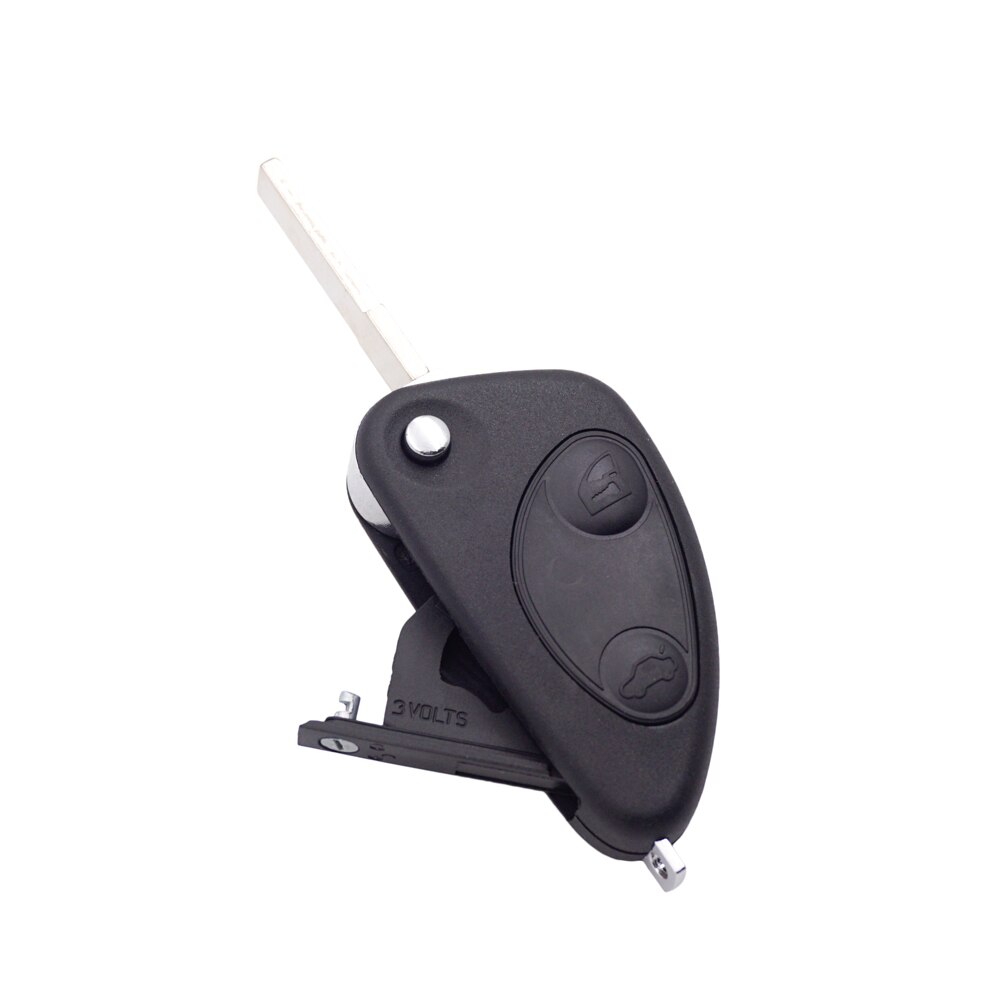 Cocolockey-funda de llave de para Alfa Romeo GT 147 156 166, mando a distancia con tapa, carcasa de llave de coche plegable de repuesto, 2 y 3 botones: 2button