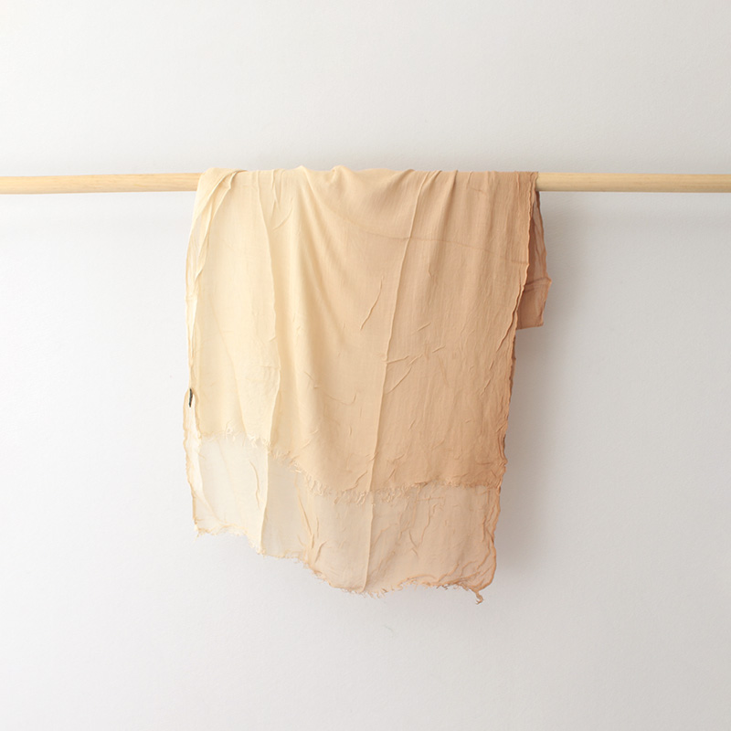 Foulard ombré Modal pour femmes, léger, froissé, en coton au toucher, châle, enveloppe de plage, dégradé de couleur 100% x 75, 200: 4