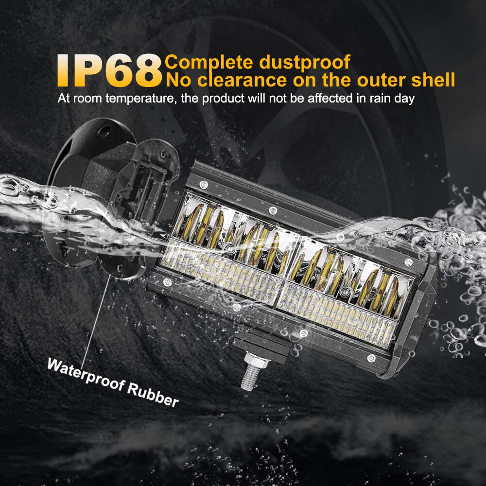 Nlpearl 12v 24v 4 ~ 20 inch led-balk offroad spot flood beam led-lichtbalk voor auto, vrachtwagen, boot, tractor 4 x 4 atv barra led-werklamp