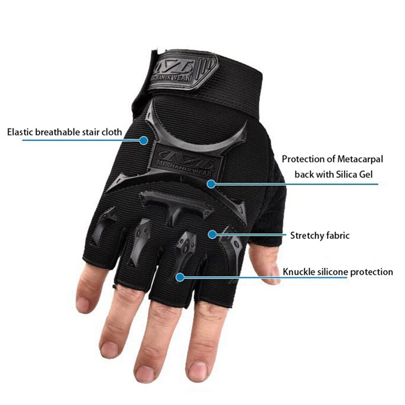 Børn cykelhandsker børn halvfinger handsker cykel handsker elastiske skridsikre børn børn cykel handsker udendørs ride udstyr
