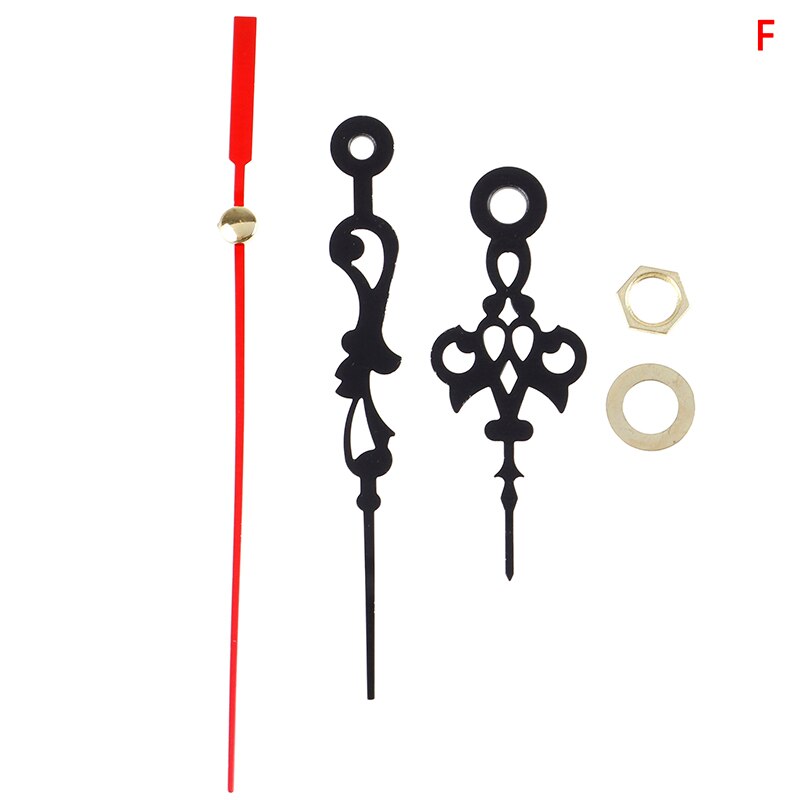 1Sets Quartz Wall Clock Replacement Movement Mechanism DIY Repair Part Set Spindle Long Hands: F